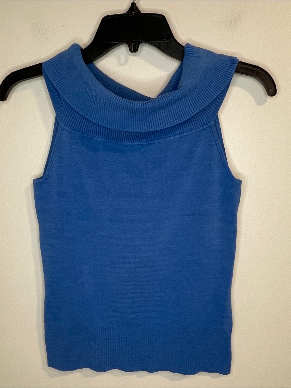 Spenser Jeremy Sleeveless Silk Blend Cowl Neck Tank - Blue